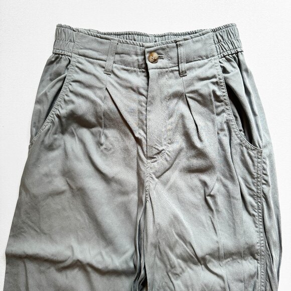 Madewell Casual Neal Straight-Leg Pleated Front Pant Lt Blue Sz 2 - Picture 4 of 4